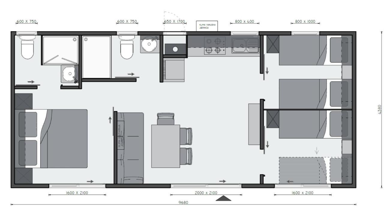 Mobile Home Sole Biograd Na Moru Luaran gambar